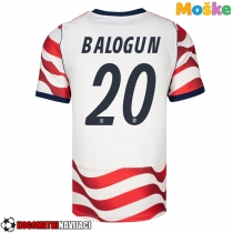 Moške Nogometnih dresov Združene države Folarin Balogun #20 Domači SP 2026 Kratki rokavi